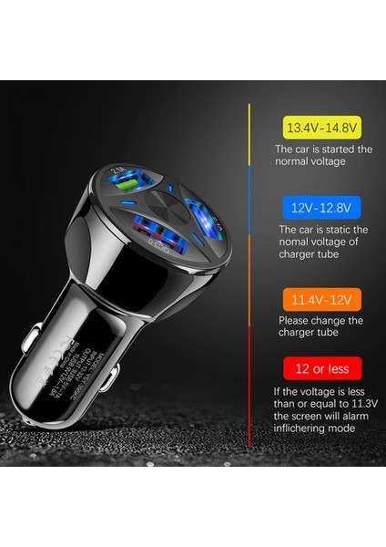 USB Hızlı Araç Şarj Cihazı Qc3.0 Adaptörü, 3 Bağlantı Noktalı USB 35W Yüksek Güçlü Araç Hızlı Şarj Cihazı Araç Telefonu Şarj Cihazı Iphone, Samsung Için Çok Fonksiyonlu Araç Adaptörü (Yurt Dışından) fırsatları