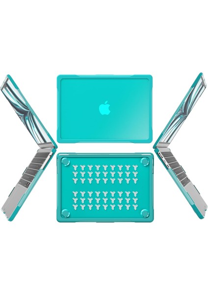 M2 MacBook Air 13.6 Inç 2022 Model A2681 Mat Karbon Fiber Kenarlar Darbeye Dayanıklı, Çizilmez ve Parmak Izi Önleyici, Klavye Kapaklı Ekran Koruyucu, Mavi Için Ultimate Koruma Kılı (Yurt Dışından) fiyatları