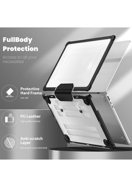 M2 MacBook Air 13,6 Inç Kılıf 2022 Model A2681 - Tam Koruma Çarpışma Önleyici Tasarım Katlanabilir Stand Tpu Tampon, Klavye Kapaklı ve Ekran Koruyucu - Dayanıklı Çizilmeye Dayanıkl (Yurt Dışından) fırsatları