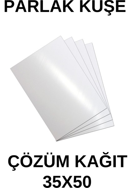 Parlak Kuşe Gramajlı Kağıt 35X50 cm 350 gr - 100 Adet