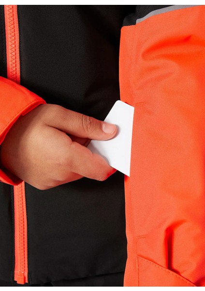 Siyah Erkek Çocuk Kayak Montu HHA.41764 Jr Jewel modelleri