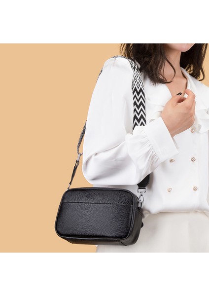 Omuz Çapraz Askılı Küçük Kare Çanta-Siyah (Yurt Dışından) fırsatları