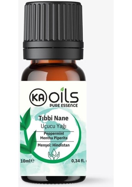 Tıbbi Nane Saf Uçucu Yağı 10 ml - %100 Saf ve Doğal Peppermint Essential Oil
