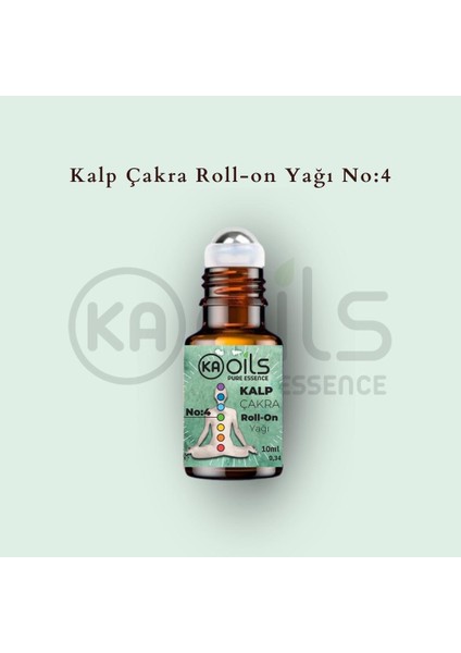 Kaoils Pure Essence Kalp Çakra Roll-Onyağı No:4 -10ML