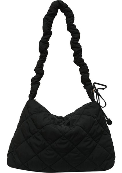 Pamuklu Çok Yönlü Koltukaltı Çantası-Siyah (Yurt Dışından)