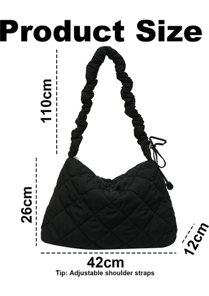 Pamuklu Çok Yönlü Koltukaltı Çantası-Siyah (Yurt Dışından) fiyatları