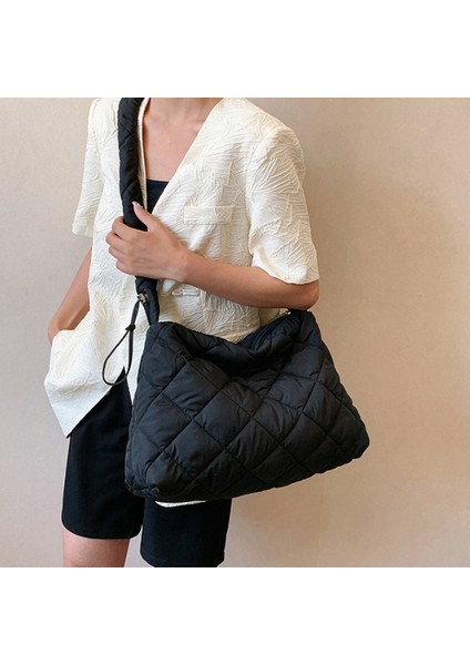 Pamuklu Çok Yönlü Koltukaltı Çantası-Siyah (Yurt Dışından) fırsatları