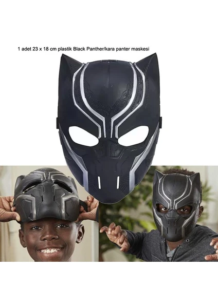 Halloween Black Panther Siyah Panter Maskesi 1 Adet