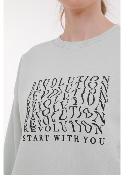 Wl Rachel 16SDK203 3pr A Mınt Kadın Sweatshirt
