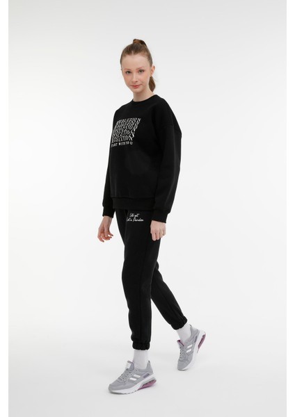 Wl Rachel 16SDK203 3pr Siyah Kadın Sweatshirt