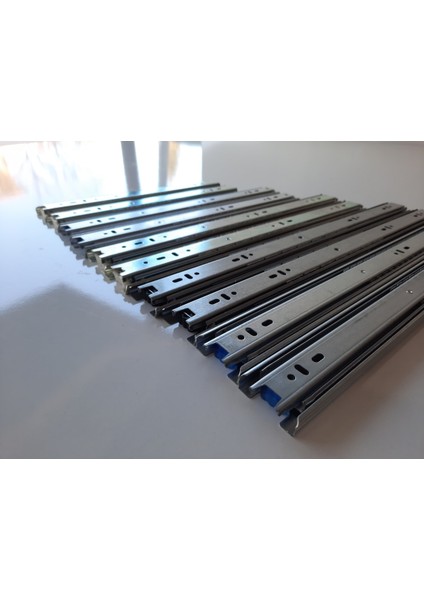 43 mm x 450 mm Teleskopik Ray Çekmece Rayı 1 Takım (2 Adet)
