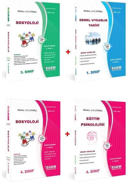 Açık Öğretim Sosyoloji 3 ve 4. Sınıf 6 ve 8 Dönem (Bahar) Konu Anlatımlı Soru Bankası