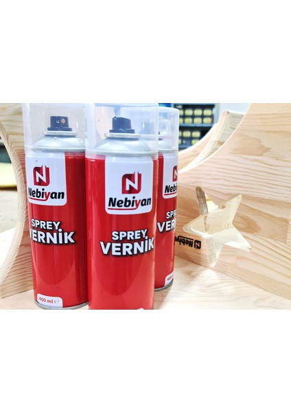 Sprey Vernik. 400 ml/330 Gr. Şeffaf Parlak Vernik. Büyük Boy. 1 Adet