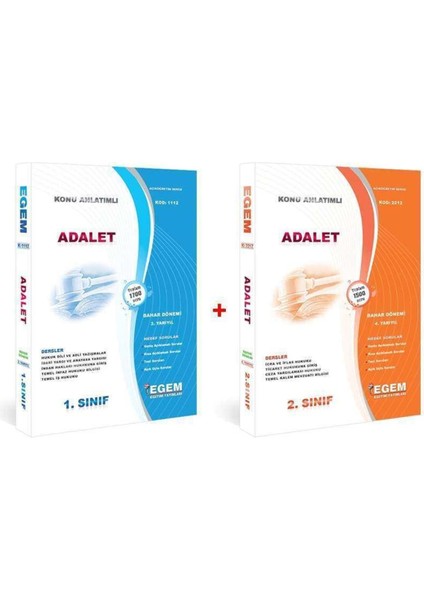 Açık Öğretim Adalet 1. ve 2. Sınıf 2 ve 4 Yarıyıl Bahar Dönemi Konu Anlatımlı Soru Bankası