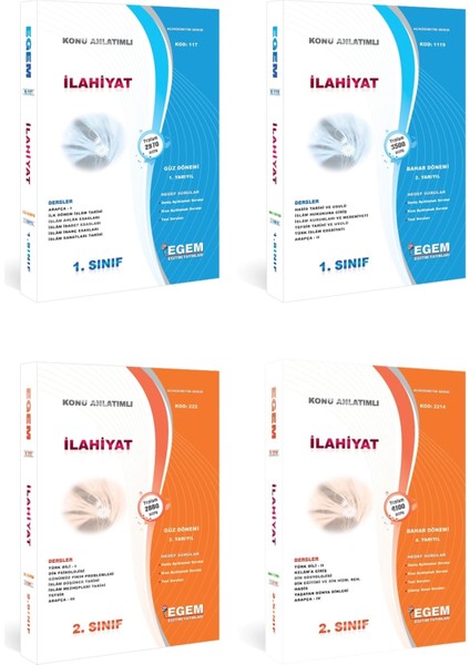 AÖF İlahiyat 1 ve 2. Sınıf Güz ve Bahar Dönemleri Konu Soru Tüm Set