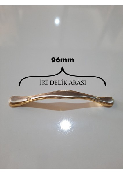 Altın Fil Ayak 96 mm Metal Kulp (5 Adet)