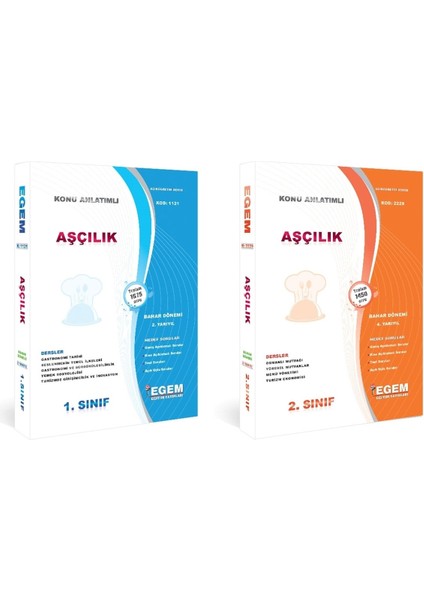 Açık Öğretim Aşçılık 1 ve 2. Sınıf 2 ve 4.dönem Bahar Dönemi Konu Anlatımlı Soru Bankası