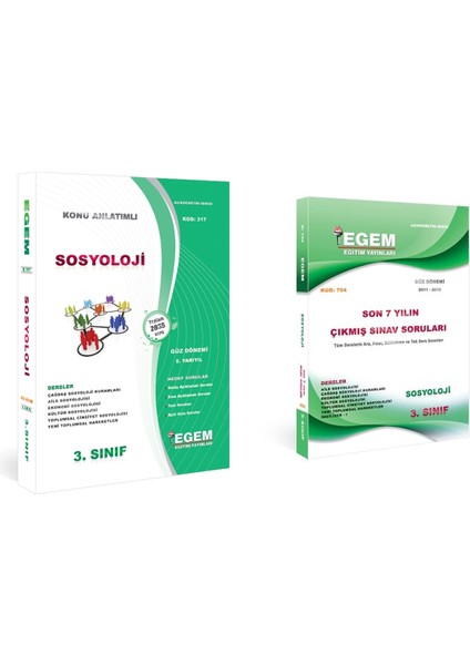 AÖF Sosyoloji Güz Dönemi 3. Sınıf 5.yarıyıl Konu Anlatımlı Soru Çıkmış