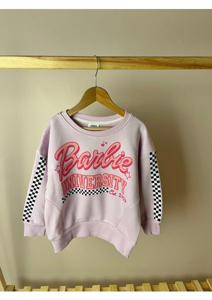 Özel Koleksiyon Barbie Desenli Sweatshirt