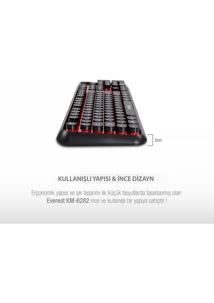 Round KM-6282 Kırmızı/Siyah Kablosuz Q Multimedia Klavye + Mouse Set fiyatları