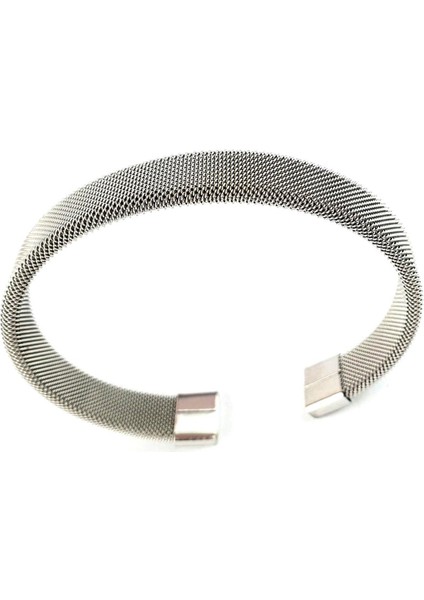 316L Cerrahi Çelik Erkek Hasır Kelepçe Bileklik