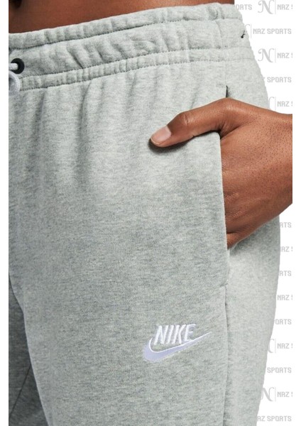 Sportswear Essential Fleece Jogger Standart Kesim Kadın Gri Eşofman Altı modelleri