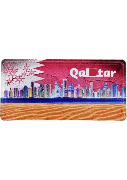 Katar Temalı Plaka Magnet