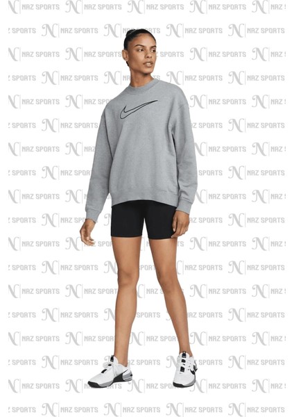 Dri-Fit Get Fit Bol Kesim Gri Kadın Sweatshrit indirimleri