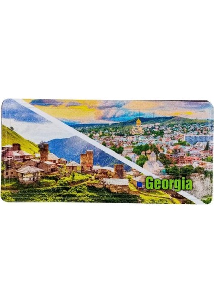 Gürcistan Temalı Plaka Magnet
