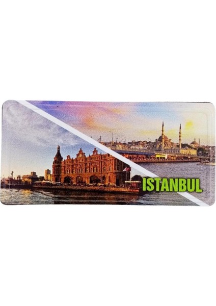 Istanbul Temalı Plaka Magnet