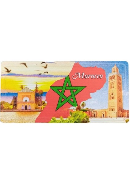 Fas Temalı Plaka Magnet