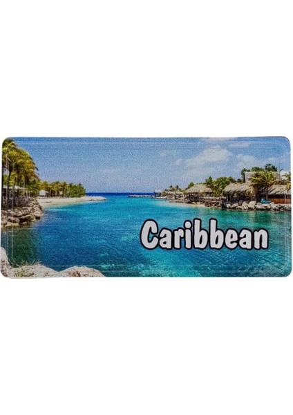 Karayipler Temalı Plaka Magnet