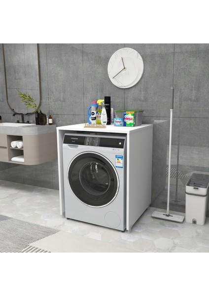 Enda Home Çamaşır Makinesi Dolabı 89x65 cm Beyaz