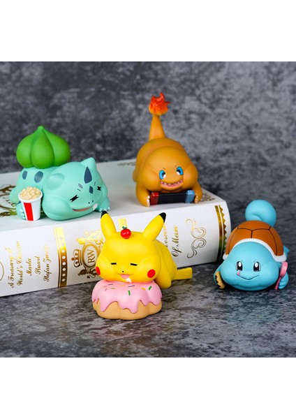 Şişman Ev Serisi Pet Bulbasaur Pikachu Squirtle Charmander Şekilli Kalıp Araba Süsleme (Yurt Dışından) fiyatları