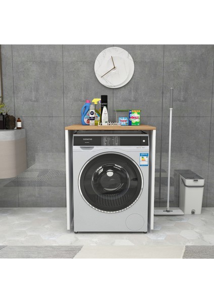Enda Home Çamaşır Makinesi Dolabı 89x65 cm Çam & Beyaz fiyatları