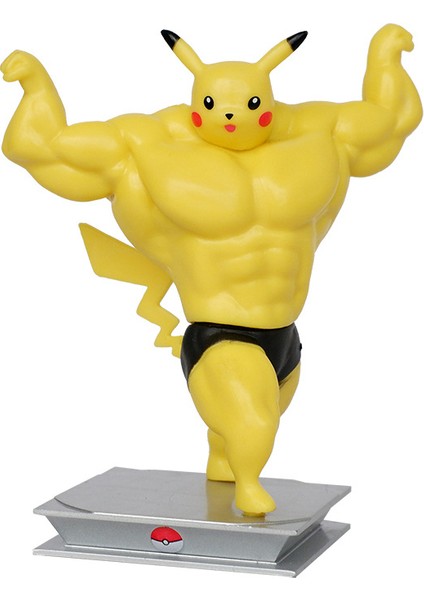 Küçük Fitness Kas Maço Ördek Pikap Kadar Squirtle Bulbasaur Küçük Ateş Ejderha Anime El Modeli (Yurt Dışından) modelleri
