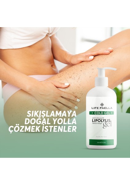 Profesyonel Selülit & Çatlak Karşıtı Soğuk Lipoliz Jel 250 ml