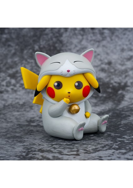 Pet Küçük S Versiyonu Turuncu Kedi Ci Huamao Cos Pikachu Kutulu Şekil Modeli (Yurt Dışından)