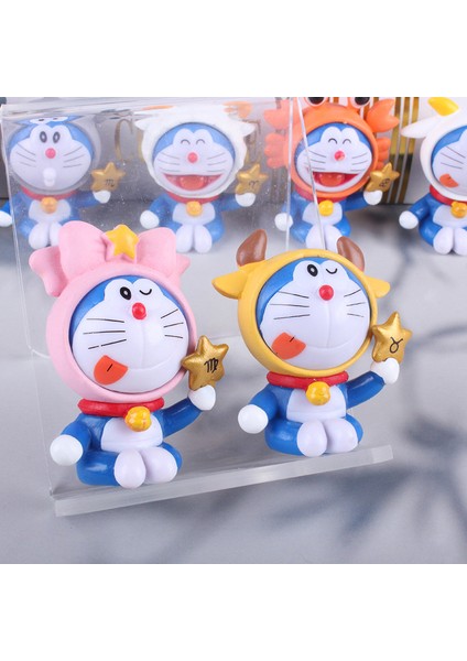 12 Çeşit Doraemon Burcu, Tinker Bell, Doraemon Bebeği, Pasta Araba Süsleme Süsleri (Yurt Dışından)