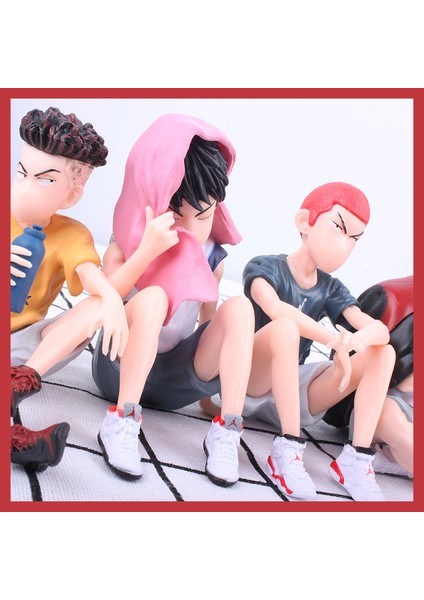 Slam Dunk Internet Ünlüsü Moda Sakuragi Hanamichi Rukawa Kaede Animasyon Figürü Araba Modeli Süsler (Yurt Dışından)