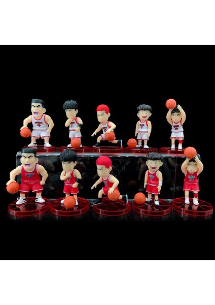 Great Sage Slam Dunk'ı Çevreleyen 5 Çeşit Slam Dunk Kırmızı ve Beyaz Çanta El Yapımı Ofis Modeli Süsleri (Yurt Dışından) modelleri