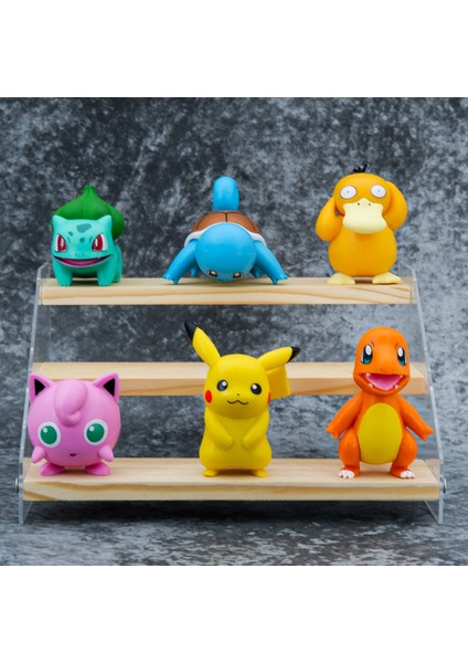 6 Pokémon Figürü Bulbasaur, Squirtle, Süsleri, Pokémon Bebek Modelleri (Yurt Dışından) modelleri