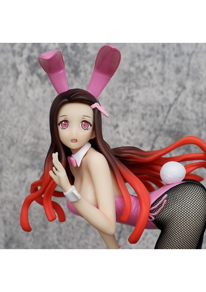 Demon Slayer: Kimetsu No Yaiba Tavşan Kız Nezuko Figürü Anime Iki Boyutlu Kız Modeli Kılıf Süsleme (Yurt Dışından) modelleri