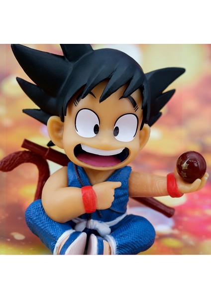 2 Tür Dragon Ball Figürü, Dragon Ball Bebeklerini Tutan Çocukluk Sun Wukong'u, Oyuncak Pasta Süslemeleri (Yurt Dışından) fırsatları