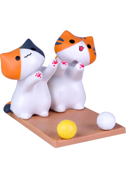 Kedi Arka Bahçe Cep Telefonu Standı Karikatür Hayvan Cep Telefonu Desteği Standı Japon Kedi Masaüstü Süsleme (Yurt Dışından)