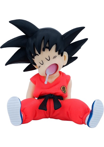 Dragon Ball Şekil Çocukluk Goku Model Oyuncak Salyalar Akan Uyku Sahnesi Anime Bebek Süsleme (Yurt Dışından)