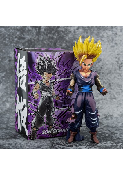 Dragon Ball Çizgi Roman Versiyonu Çizgi Roman Rengi Son Gohan Çikolata Rengi Siyah Gizli Savaş Hasarlı Versiyon Model Kutulu Şekil (Yurt Dışından)