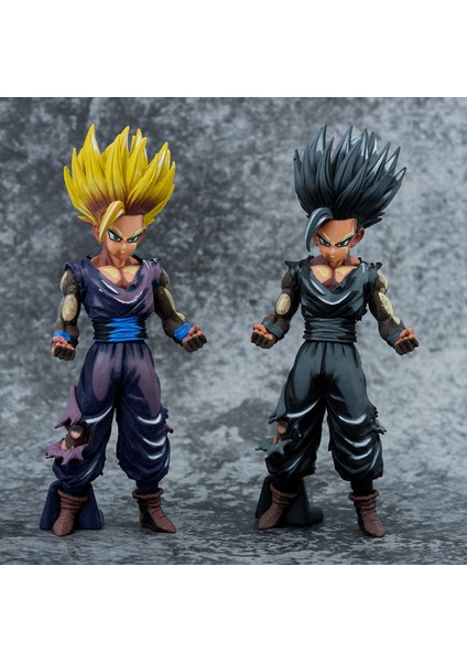 Dragon Ball Çizgi Roman Versiyonu Çizgi Roman Rengi Son Gohan Çikolata Rengi Siyah Gizli Savaş Hasarlı Versiyon Model Kutulu Şekil (Yurt Dışından)