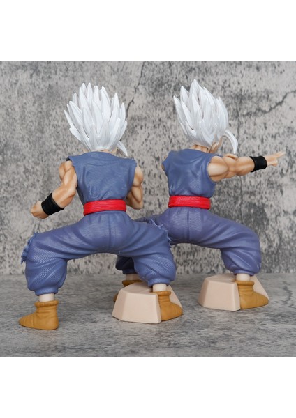 Dragon Ball Serisi Canavar Sun Wuhan'ın Çömelme Duruşu ve Dalgalar Göndermesi, Gohan'ın Enerji Toplaması, Gohan El Modeli Süsleri (Yurt Dışından)