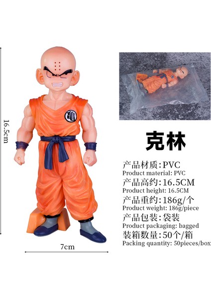 Saiyan Tenkabukai Kızgın Krillin Savaşçısının Aydınlanma Ayakta Duran Süs Kutulu Figürü (Yurt Dışından)